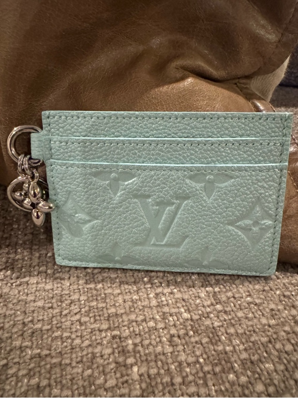 Louis Vuitton Charms Empreinte Embossed Monogram Card Holder